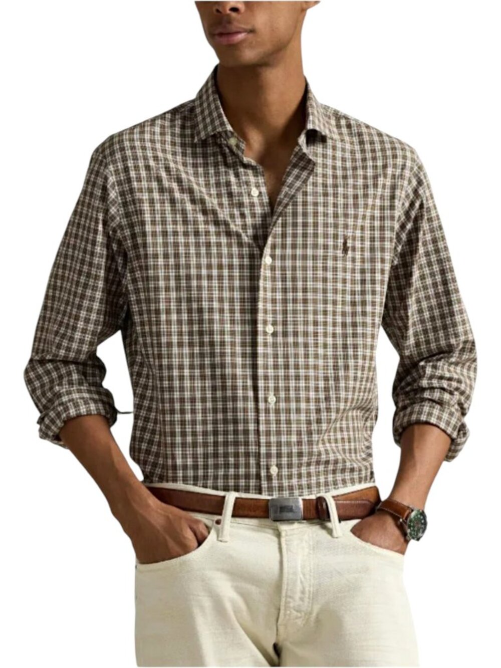 Polo Ralph Lauren check-patterned long-sleeve shirt M's L  $193